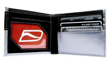 Ducti Duct Tape Bi-Fold Wallet - Silver/Red